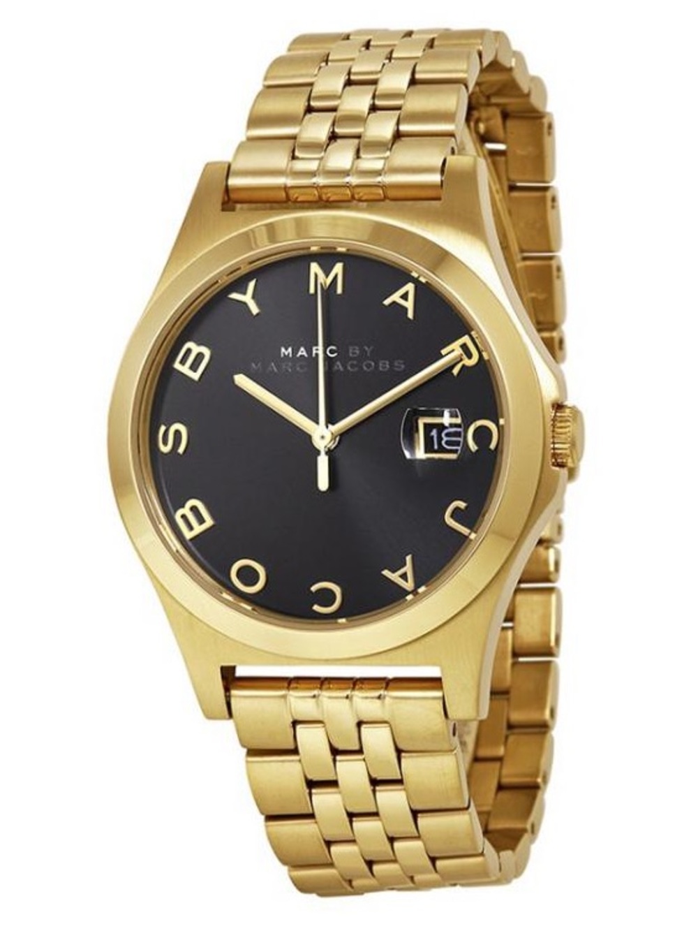 Marc Jacobs Women Golden Stainless Steel Watch. Used in good condition.
